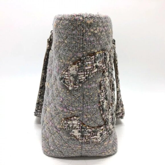 CHANEL CC CC Mark Cambon Line Large Tote Bag tweed Purple Based/SilverHardware - Picture 3 of 13